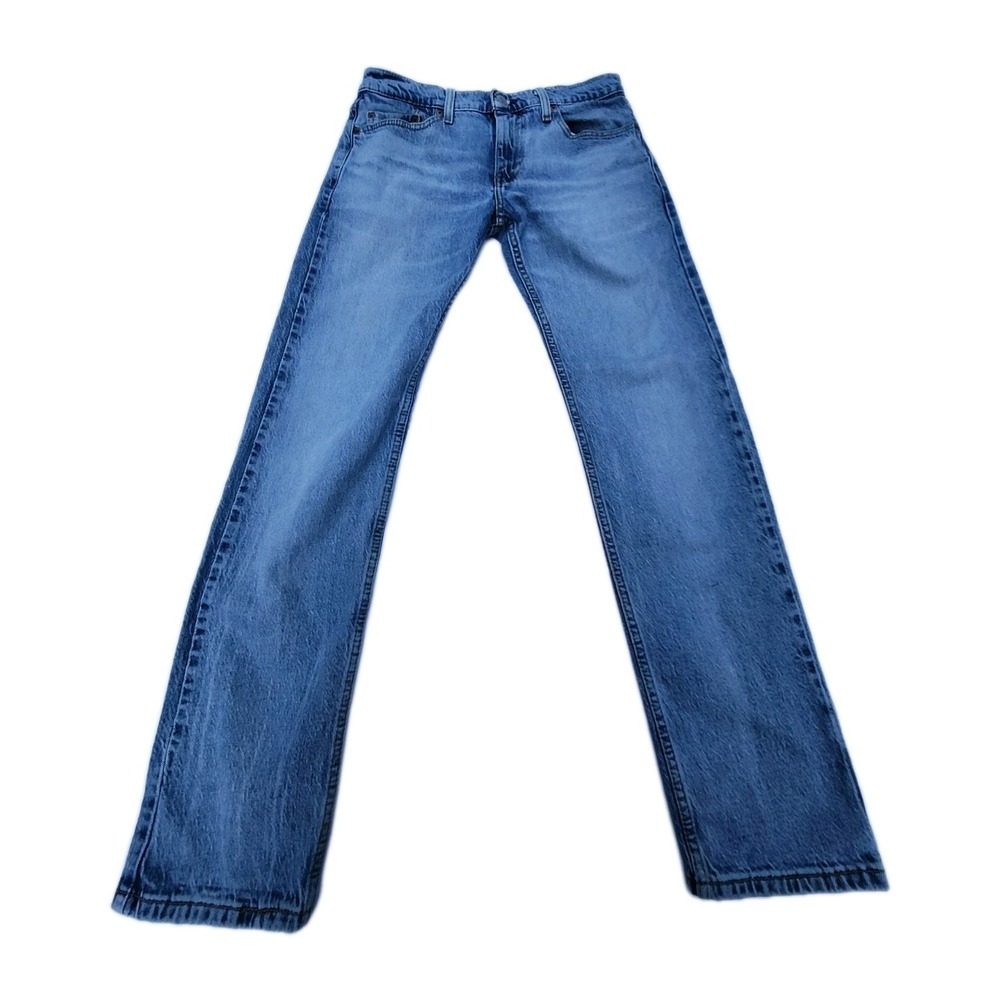 Levis 502 Denim‎ Jeans Tapered Leg Blue Wash Denim sz 30x32